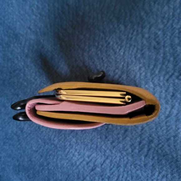 Miu Miu Two-tone Madras Bow Wallet - Picture 12 of 12